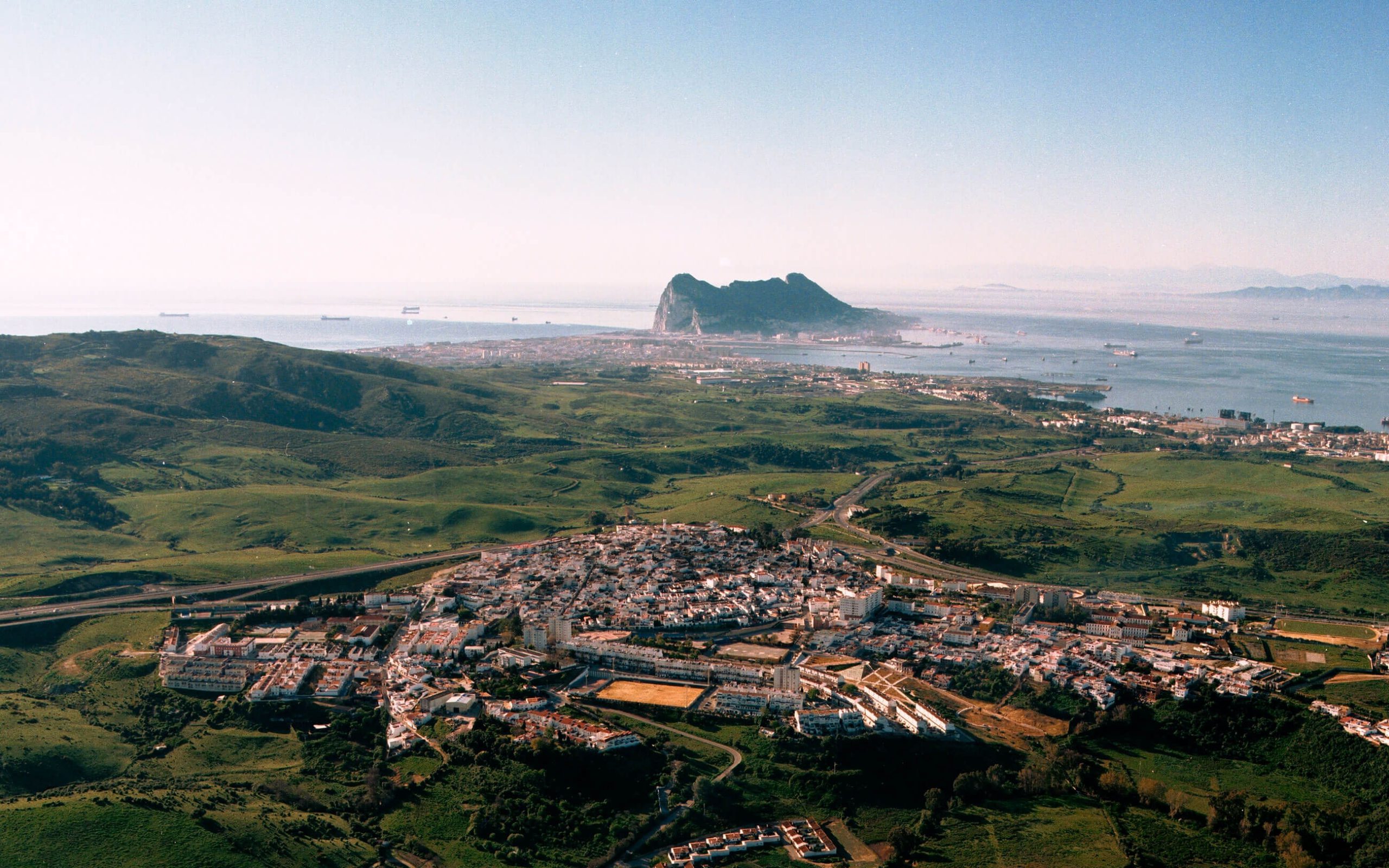 San Roque views to Gibraltar